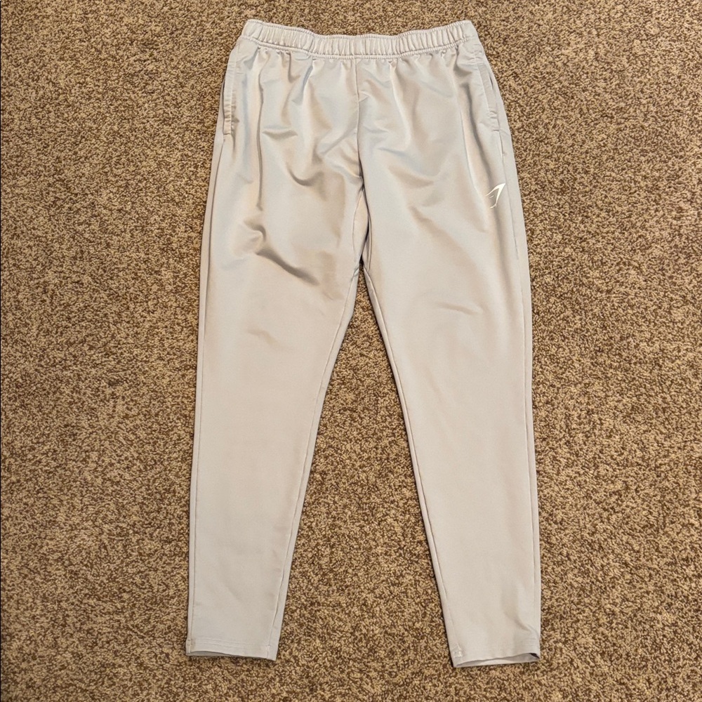 Gymshark Men’s L Light Grey Arrival Knit Slim Jogger Pants GMBT4173-GL-AW20-041